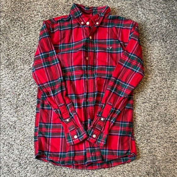 Vineyard Vines Other - EUC Boys Vineyard Vines Red Plaid Button Down, Size M (12-14)
